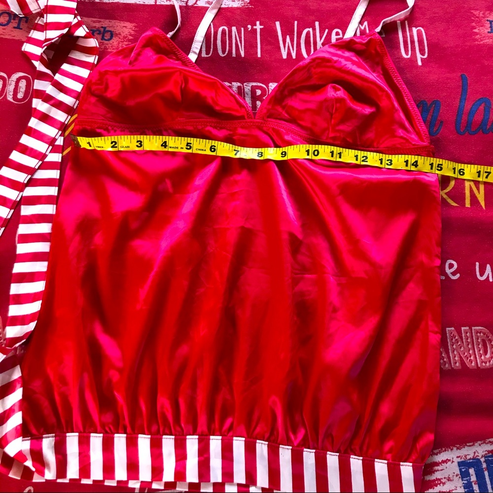 VIctoria’s Secret Sista Shei Red Cami Top L - Picture 13 of 15